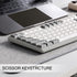Redragon BK7114 Low-Profile Wireless Computer Keyboard, 98 Keys Slim Office Keyboard with 2.4G BT Wireless Connection