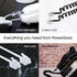 Power Gear Telephone Line Cord, 15 Feet, Black, Modular Jack Ends for Phone, Modem, Fax