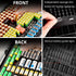 269 4A 9V 3V LR44 CR2 CR123 CR1632 18650 Battery Organizer Storage Case with Tester, Holds Batteries Double Sided Box