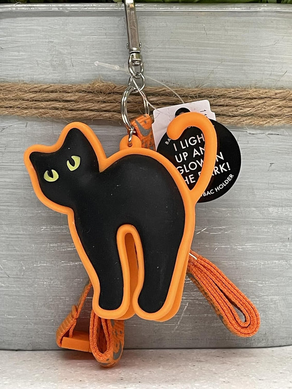 PocketBac Bath Body Works Hand Sanitizer Holder LED Spooky Cat, Pink