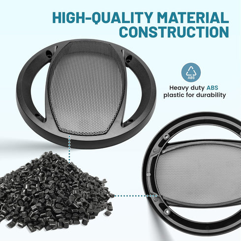 6.5 Inch Car Audio Speaker Hollow Mesh Subwoofer Grill, Decorative Guard Protector
