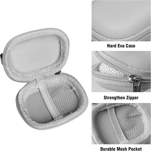 Earbud Case for AirPods, Hard Organizer for Earbuds and SD Memory Card, Grey