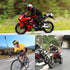 Motorcycle Bike Handlebar Mount for Insta360 with 118cm Selfie Stick, Double Clamp Mount for Cycling Videos