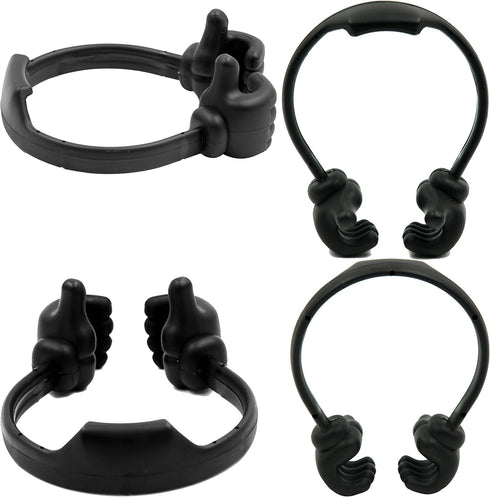 Honsky Black Thumbs-up Cell Phone Stand Holder, Adjustable Tablet Cradle for Desk, Smartphone, Tablets