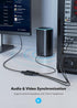 FOINNEX VGA to HDMI Adapter Converter with Audio, 1080P Male VGA to Female HDMI for Desktop Laptop Projector to Monitor