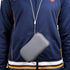 Neoprene Shock Absorbing Pouch, Large Cell Phone Sleeve Case with Zipper/Neck Strap for Samsung Galaxy Note
