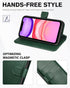 TUCCH Wallet Case for iPhone 11 - TPU Shockproof Inner Shell, PU Leather RFID Blocking Magnetic Stand Cover