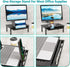 3 (STT003D-B), 1 Pack, WALI Computer Monitor Stand with Storage, Desk Monitor Riser Height Adjustable, Laptop Riser