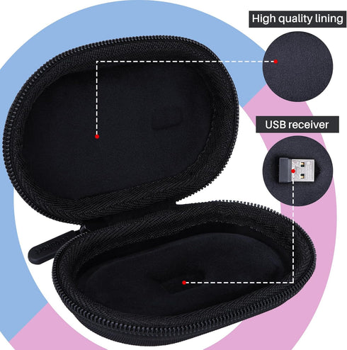 Mouse Case Compatible with Logitech Pebble 2 M350s / M350 / M355 / i345 / POP Slim Bluetooth Mouse (Graphite)