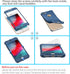 ORETECH iPhone 7/8 Case with 2 Pack HD Screen Protector, 360° Full-Body Silicone Soft TPU Protective Cover, Blue