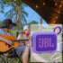 co2CREA Silicone Cover Case for JBL Go 4 Waterproof Bluetooth Speaker, Portable Travel Case with Carabiner (Purple Case)