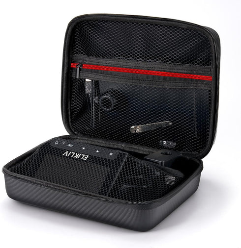Elikliv Microscope Case for 4.3'' Microscope Binoculars, Compatible with EDM4, EDM4B, EDM4 Max Coin microscope and 4.3'' LCD Digital Microscopes, with In-built Mesh Pocket and Secure Zipper Closure