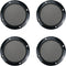 Speaker Grill Cover, 3" ABS Plastic Cold Rolled Steel, Black, Set of 4