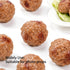 VOSCHOIX 16Pcs Realistic Artificial Meatballs, Simulated Beef Balls Beef Meatball Restaurant Prop PVC Realistic Food