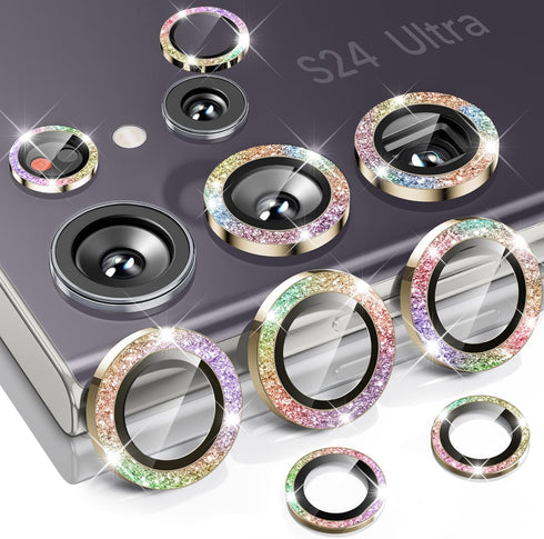 Hoerrye Galaxy S24 Ultra Camera Lens Protector - Ultra-HD 9H Tempered Glass, Case-Friendly, Anti-Scratch,
