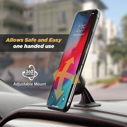 Scosche MMD-XCES0 MagicMount Select Magnetic Phone Holder, GPS Dash Mount, 360 Degree Adjustable Head, Black