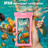 CACOE Floating Universal Waterproof Phone Case 2 Pack (Black+Pink) - IPX8, fits up to 7.0", with adjustable neck