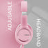 LORELEI X8 Over-Ear Wired Headphones with Microphone, 1.45m Tangle-Free Nylon Line, Lightweight Foldable for