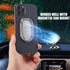 Phone Ring Holder, Foldable Finger Kickstand with 360° Rotation Metal Grip for Magnetic Car Mount Compatible with