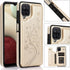 Asuwish Wallet Cover Phone Case for Samsung Galaxy A42 5G, Flip Leather with Tempered Glass Screen Protector, Stand