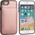 KIHUWEY Wallet Case for iPhone SE, iPhone 7/8, Premium Leather, Shockproof Cover, Rose Gold