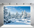 Leyiyi 5x3ft Photography Background, Snow Covered Mountain Backdrop for Christmas, Vinyl Studio Video Prop