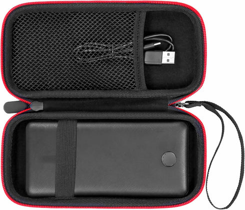 Charger Battery Pack Case for Anker 313/325/523/525/324 Power Bank, Fits NIU 10000mAH Portable Charger (Black, Case