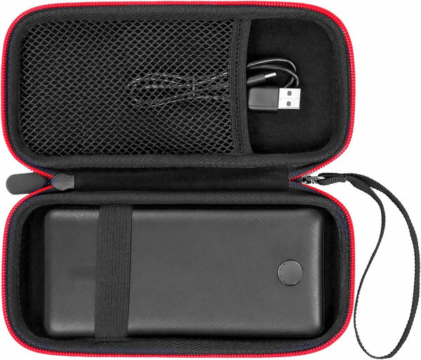 Charger Battery Pack Case for Anker 313/325/523/525/324 Power Bank, Fits NIU 10000mAH Portable Charger (Black, Case