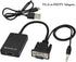 zdyCGTime 1080P VGA to HDMI Converter Adapter, Output VGA Male to HDMI Female Audio Video Cable Converter Adapter