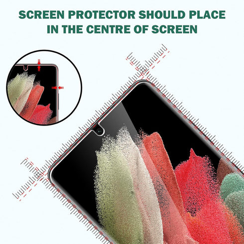 Samsung Galaxy S21 Ultra Screen Protector - EGV 3 Pack, 6.8-inch HD Clear Film, Fingerprint Support, Bubble Free, Model