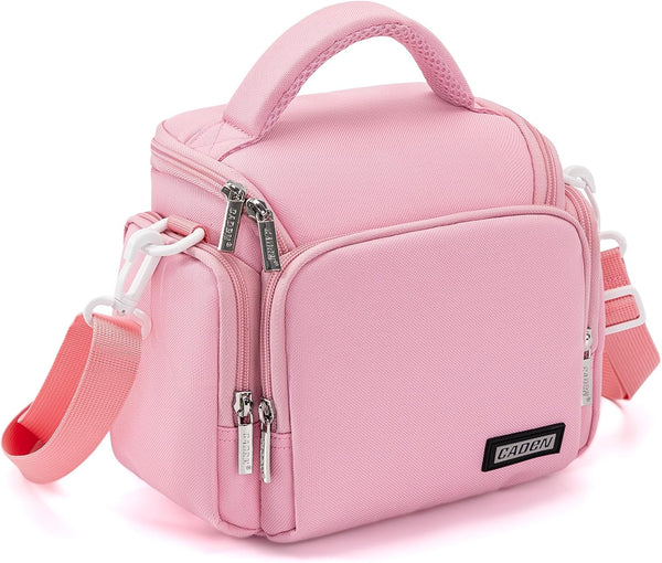 CADeN Compact Camera Shoulder Crossbody Bag Case Compatible for Nikon, Canon, Sony