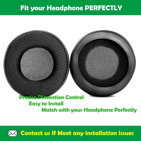 Replacement Earpads Cushions for Superlux HD 681EVO 668B HD681 681B 662 Headphones, Durable Fabric & Memory Foam