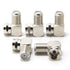 90 Degree Coaxial Connector - 3-Pack F Type Male to Female RG6 Right Angle Adapter