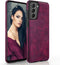 LOHASIC Galaxy S21 5G Case for Women, Slim Leather Elegant Luxury PU Flexible Bumper Rugged Non-Slip Grip