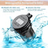 12V USB Outlet 78W, 3 Port USB C Fast Charger with Switch & Voltmeter, Waterproof Car Charger Socket for Marine RV Truck