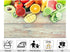 KeyWork 8x8ft Fresh Fruit Smoothie Backdrop Colorful Produce Wooden Table Photography Background for Healthy Themed