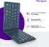 Targus Ergonomic Foldable Bluetooth Keyboard, Split Travel Wireless Keyboard, Rechargeable for Android, iPhone,
