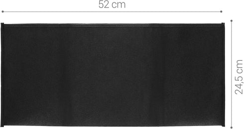 kwmobile Dust Cover for Universal Keyboard (L) - Black Computer Keyboard Protector Fabric Case
