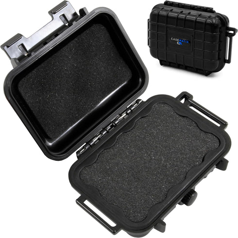 CASEMATIX 5.75" Waterproof Small Hard Case with Customizable Foam for Portable Electronics and Accessories