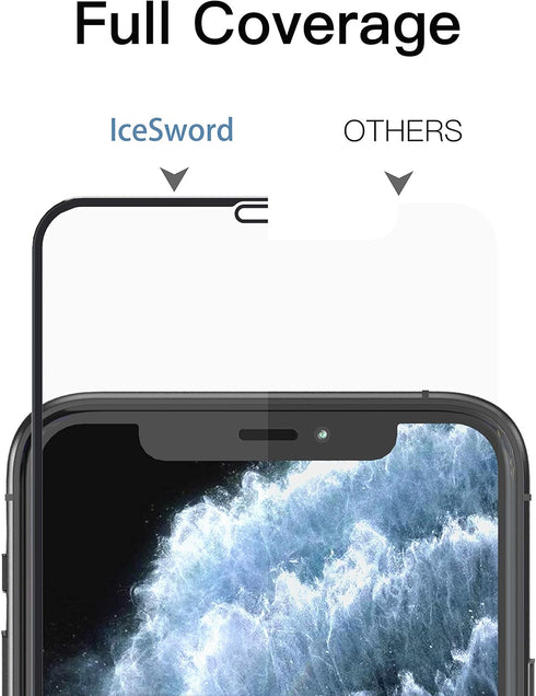 IceSword HD Screen Protector for iPhone 11/XR - Shatterproof Tempered Glass (9H, 8X Stronger, Anti-Fingerprint, Bubble