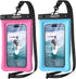 NEPHI IP68 Waterproof Phone Pouch 2 Pack, Adjustable Neck Lanyard for iPhone, Floating Waterproof Case for Travel
