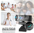 RERBO 1080p 120-degree Webcam Full HD Camera with Microphone, AutoFocus Wide Angle Web Camera with Tripod Stand