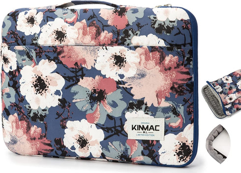 Kinmac Camellia 360° Protective Waterproof 12 inch-13.3 inch Laptop Case Bag Sleeve with Handle for Surface Pro,