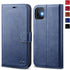 OCASE iPhone 11 Wallet Case, PU Leather Flip with Card Holder, Kickstand, Magnetic Closure, TPU Shockproof (Blue)