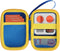 Hard Case for Yoto Mini Kids Audio Music Player - Compatible Children Speaker Plays Audiobook Cards Radio (Blue +