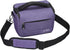 G-raphy Waterproof Camera Bag, DSLR SLR Messenger Bag with Pu Leather Handle for Photography Accessories (Purple)