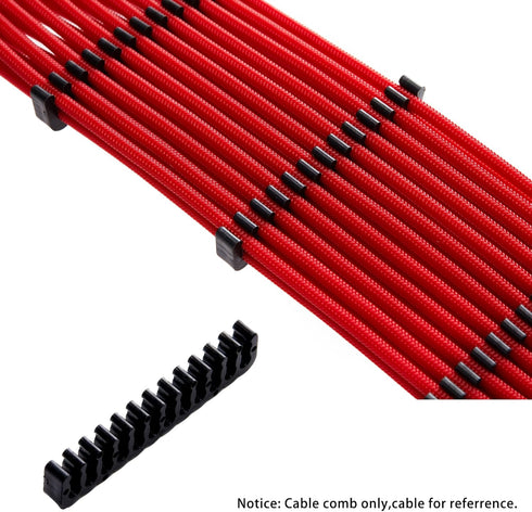 Cable Comb Kit for PSU Extension Cable, SATA and Molex Sleeve Management Tools, Wire Organizer Comb