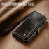 Defencase iPhone 11 Wallet Case, RFID Blocking Card Holder for Women and Men, PU Leather Magnetic Snap Flip Case, Coffee