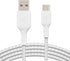 Belkin 3.3ft Braided USB-C to USB-A Cable - Compatible with iPhone 15, Samsung Galaxy, Pixel, iPad Pro, Nintendo Switch