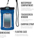 Chums Floating Phone Case with Lanyard, Touchscreen Compatible Waterproof Phone Pouch (Beer Can Happy Hour)
